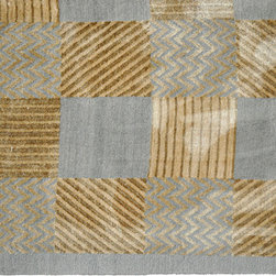 Mansour 9 x 12 Modern Wool Rug from Geometric Collection - Products
