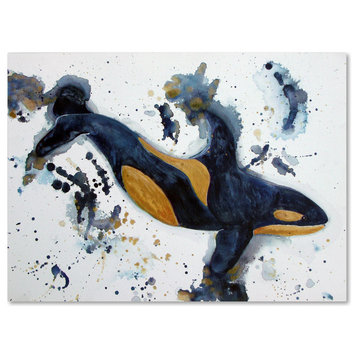 Lauren Moss 'Killer Whale of a Tale' Canvas Art, 19x14