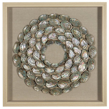 Abalone Shell Rings Shadow Box Wall Décor