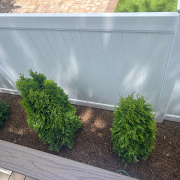 Merrick | Traditional New Nicolock Paver Patio, Fiberon Decking, and Landscaping