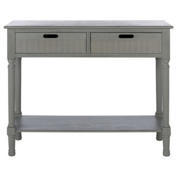 Gracyn 2 Drawer Console, Distressed Gray