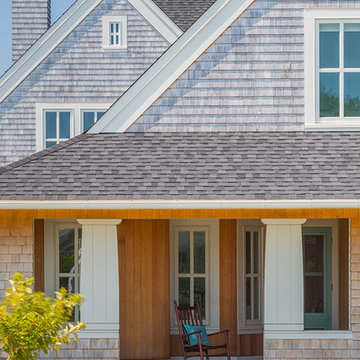 Angels Welcome - Entry Porch - Custom Home in Falmouth, Cape Cod, MA