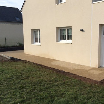 Terrasse béton désactivé