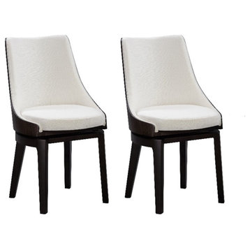 Boraam Orleans Swivel High Back Dining Chairs - Set of 2