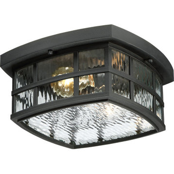 Quoizel SNN1612K Stonington 2 Light Outdoor Lantern - Mystic Black