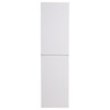 Mob Bathroom Linen Cabinet With 2 Storage Areas, White