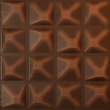 Tristan EnduraWall 3D Wall Panel, 19.625"Wx19.625"H, Aged Metallic Rust