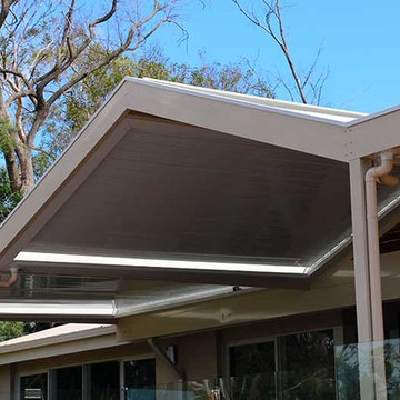 Louver Gable and flat Verandah over deck