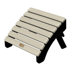 ELK OUTDOORS - The Essential Folding Ottoman, Vapor (Black/Ivory) - Outdoor Footstools And Ottomans