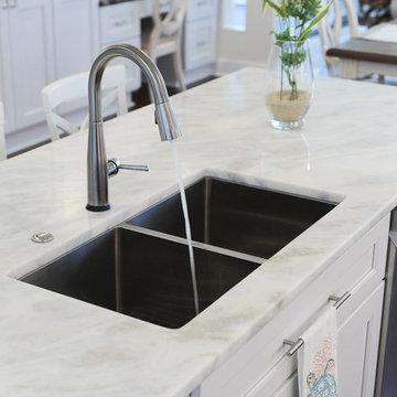 Cottage White Kitchen Design Lake of the Woods, VA