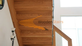 Floating Zigzag staircase (Oak and Glass)