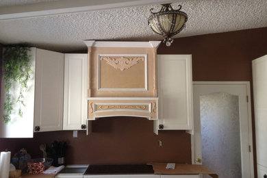 Example of a cottage kitchen design in Edmonton