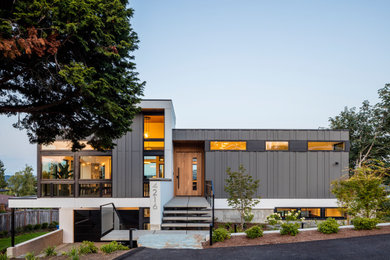 Example of a trendy exterior home design in Seattle