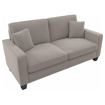 Stockton 73W Sofa in Beige Herringbone Fabric