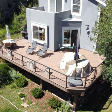 Roxborough Park Composite Deck With Horizontal Cable Railings