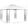 vidaXL Gazebo Outdoor Canopy Patio Pavilion Sunshade Shelter Party Tent White