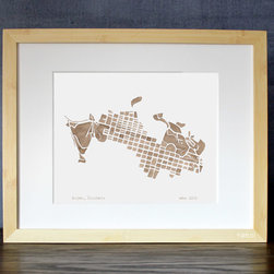 Aspen Colorado Watercolor Maps - Artwork