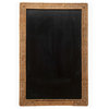 Wicker Framed Black Board, 24"x36"