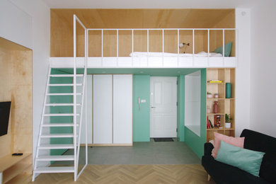 This is an example of a modern living room in London.