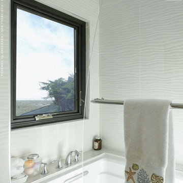 Casement Window in Stunning Bathroom - Renewal by Andersen San Francisco Bay Are