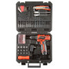 Stalwart 12V Lithium Ion 2 Speed Drill and Accessory Tool Set, 75 Pieces