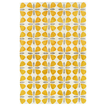Kaleen Peranakan Tile Collection Gold 2' x 3' Rug