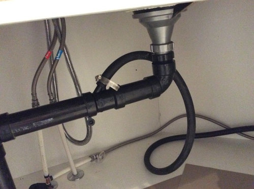 dishwasher drain hose size