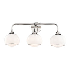 Reese 3-Light Wall Sconce, Polished Nickel