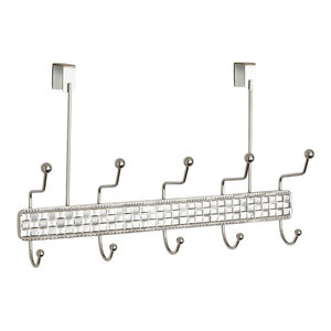 Satin Splash Home Madhu Over The Door Hook Rack Accessory Organizer 16 x 3 x 12