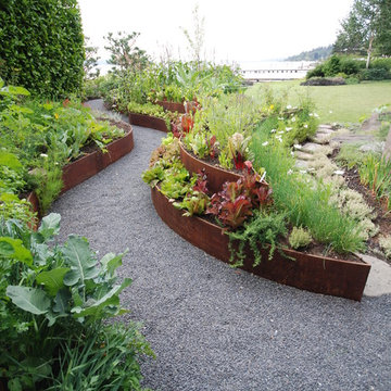 Cor Ten Raised Beds