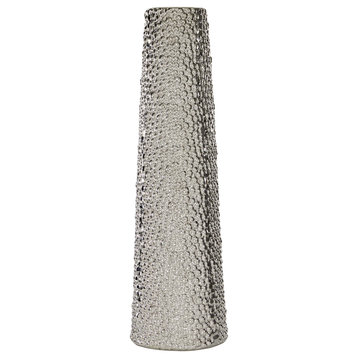 Glam Silver Ceramic Vase 71678