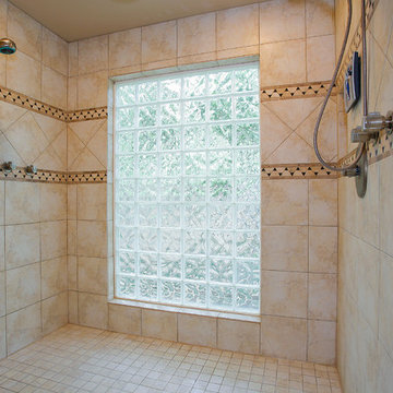 Master bathroom , closet and exercise room