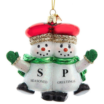 Noble Gems Snowman Salt Pepper Shakers Seasoned Greetings