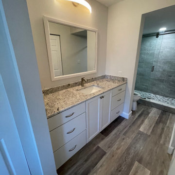 Transitional Condo Bathroom Remodel Done in Artic White Color