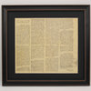 Framed and Matted George Washington's Inaugural Address