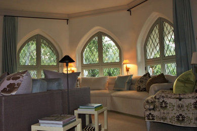 Living room - traditional living room idea in Santa Barbara