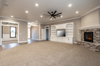 Inspiration for a cottage living room remodel in Other