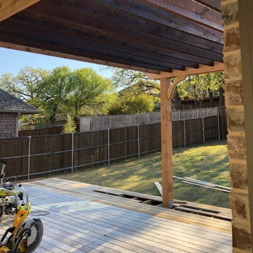 Backyard Deck Pergola Kit - 15x16 Attached Big Kahuna Cedar Pergola