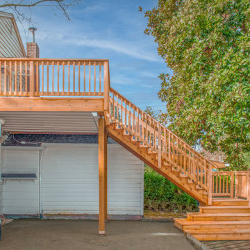 Cedar Stairs & Deck with DrySpace