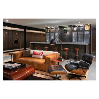 Modern Northwoods Residence - Contemporary - Home Bar - Other - by Amy ...