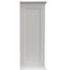 Louvre Double Shutter Door Bathroom Wall Storage Cabinet, White