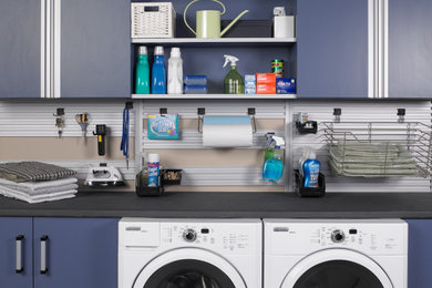 Elegant laundry room photo in Orange County