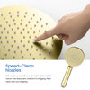 Circular Pressure 2-Function Shower System, Rough-In Valve, Brushed Gold