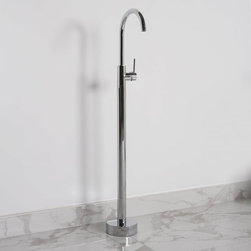TEC SERIES MODERN FREESTANDING FLOOR STANDING SINGLE LEVER CHROME BASIN MIXER TA - Products