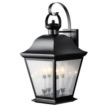 Kichler Lighting 9704BK Mount Vernon - Four Light X-Large Outdoor Wall Lantern