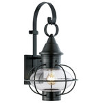Norwell Lighting - Norwell Lighting 1612-GM-CL Vidalia Onion - One Light Medium Outdoor Wall Mount - The Vidalia, Norwell�s finest hand-crafted onion,New Vidalia Onion On Choose Your Option *UL: Suitable for wet locations Energy Star Qualified: n/a ADA Certified: n/a  *Number of Lights: Lamp: 1-*Wattage:100w Edison bulb(s) *Bulb Included:No *Bulb Type:Edison *Finish Type:Black