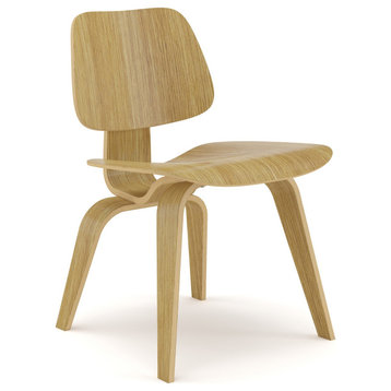 Luv Modern Dante Plywood Dining Chair , White Oak