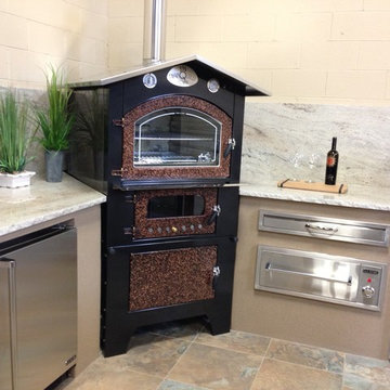 Sleek Outdoor BBQ Cooking Area