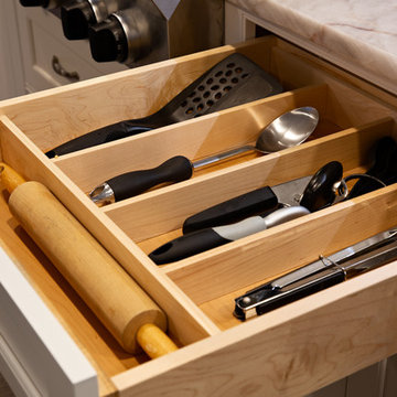 Large Cutlery Divider Drawer Next to Range Top