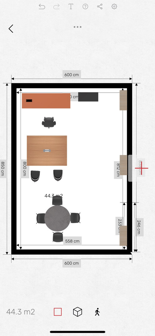 office furniture arrangement